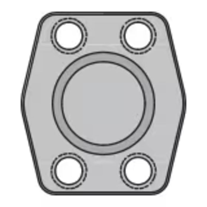 Conector Parker 16PQ2BSX Brida Code 62 1 in Tapón con Cara de O-Ring para Bloque