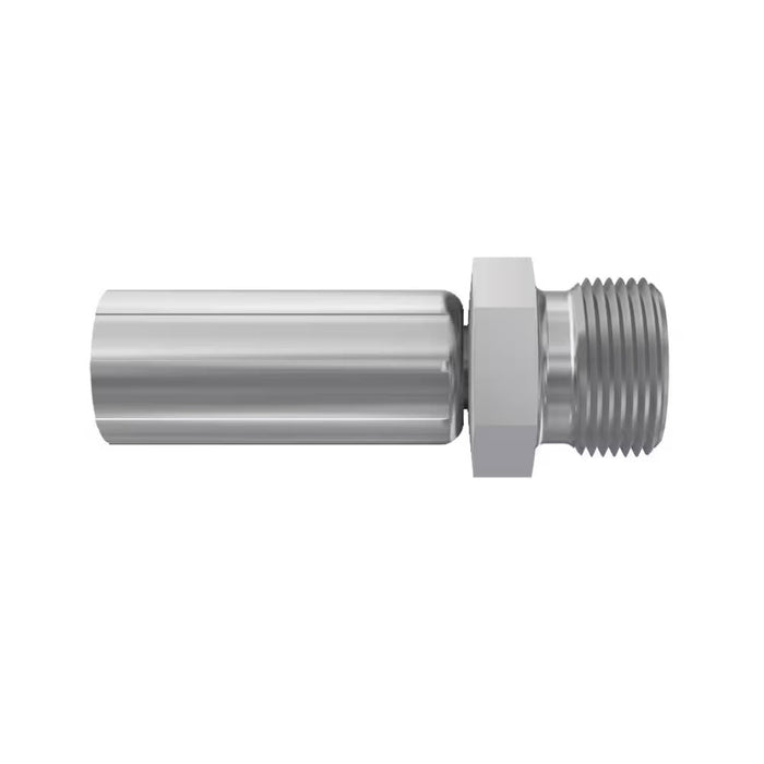 Conector Parker 1D056-10-6 Global 56 Serie Rosca Métrica L Macho M16x1.5 Manguera 3/8 in Acero