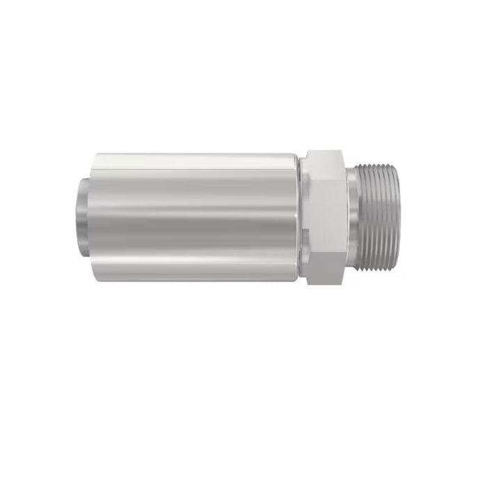 Conector Parker 1D277-25-16 Crimp 77 Serie Rosca Métrica S Macho M36x2.0 Manguera 1 in Acero
