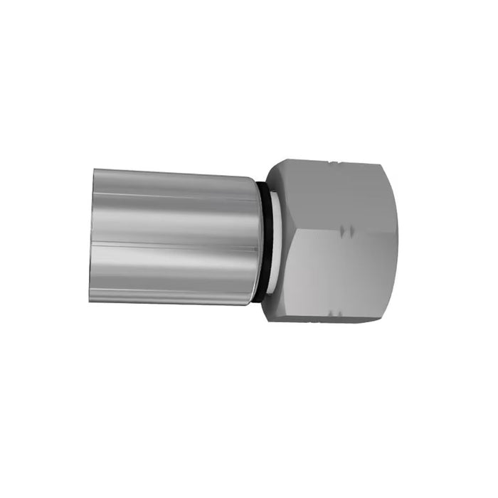 Conector Parker 1EA48-8-6 Parkrimp 48 Serie Rosca BSP Hembra Giratoria G 1/2-14 Manguera 3/8 in Acero