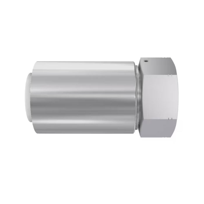 Conector Parker 1EA77-8-8 Crimp 77 Serie Rosca BSP Hembra Giratoria G 1/2-14 Manguera 1/2 in Acero