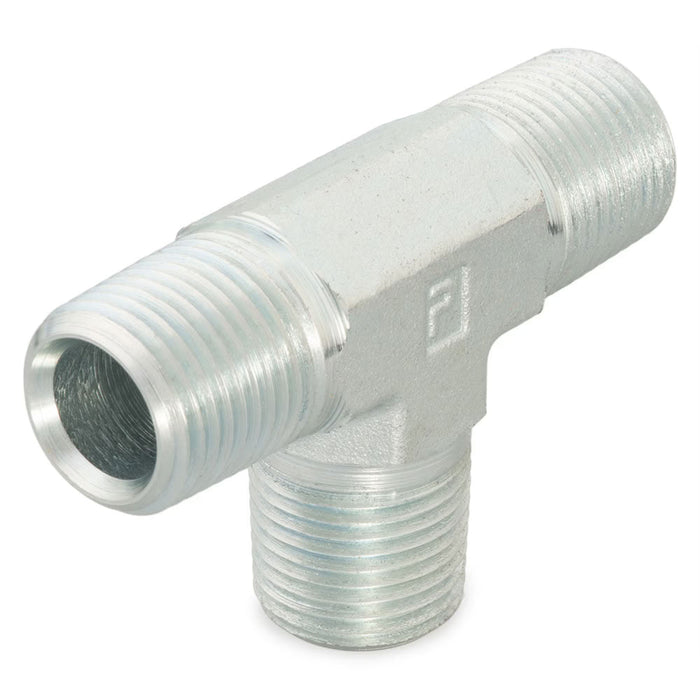 Conector Parker 3/4 RRS-SS Tee NPT Macho 3/4-14 a NPT Macho 4000 psi Acero Inoxidable