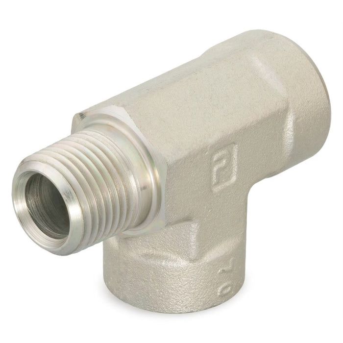 Conector Parker 3/8 MRO-SS Tee de Paso NPT Hembra 3/8 in a NPT Macho 4500 psi Acero Inoxidable
