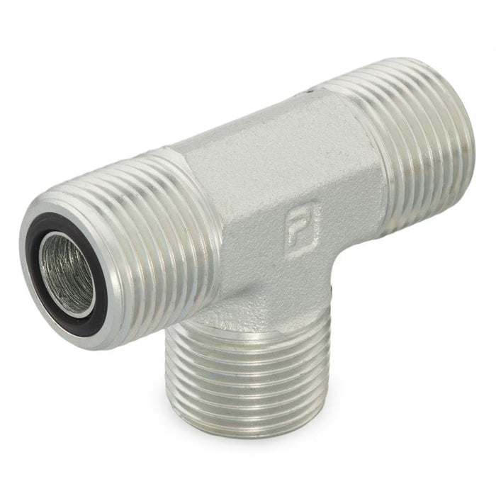 Conector Parker 4 JLO-S Seal-Lok Tee ORFS Tubo a Tubo 1/4 in 9200 psi Acero