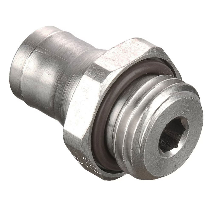 Conector Parker 68PLM-4M-M8 Prestolok PLM Conexión Rápida Push-In Latón Niquelado para Tubo 4 mm a Hembra Métrica M8