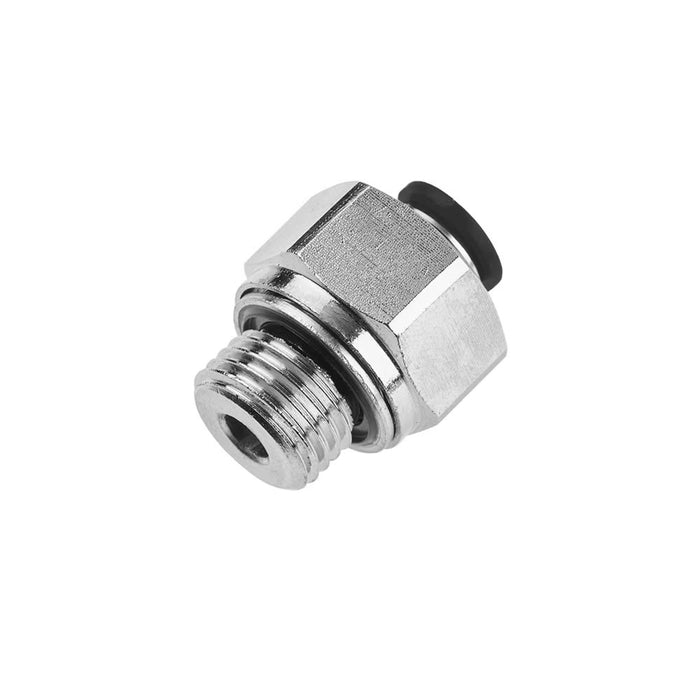 Conector Parker 68PLP-6-4G Prestolok PLP Metal Conexión Rápida Push-In Latón Niquelado para Tubo 3/8 in a Macho BSPP 1/4 in