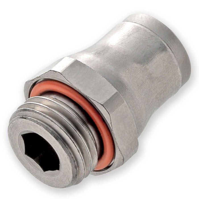 Conector Parker 68PLS-6M-2G Prestolok PLS Conexión Rápida Push-In Acero Inoxidable 316L para Tubo 6 mm a Macho BSPP 1/8 in