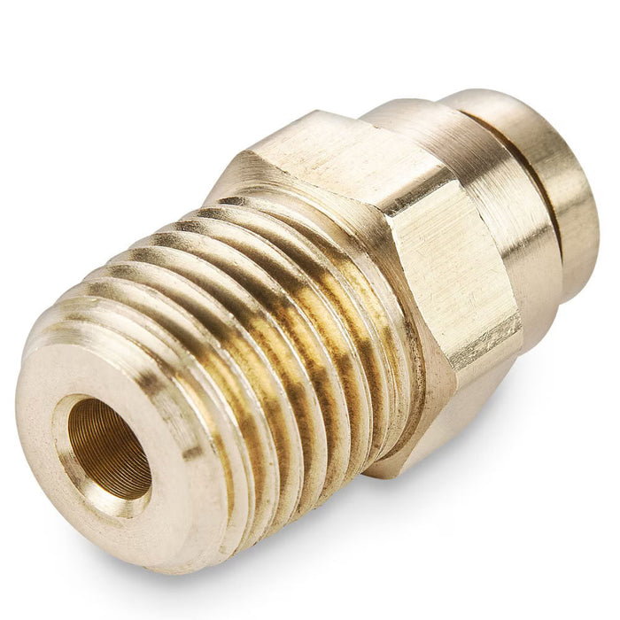 Conector Push-to-Connect a Rosca Parker PTC 68PTC-10-6 de Latón Tubo Nylon J844 de 5/8 in a NPT Macho de 3/8 in para Frenos