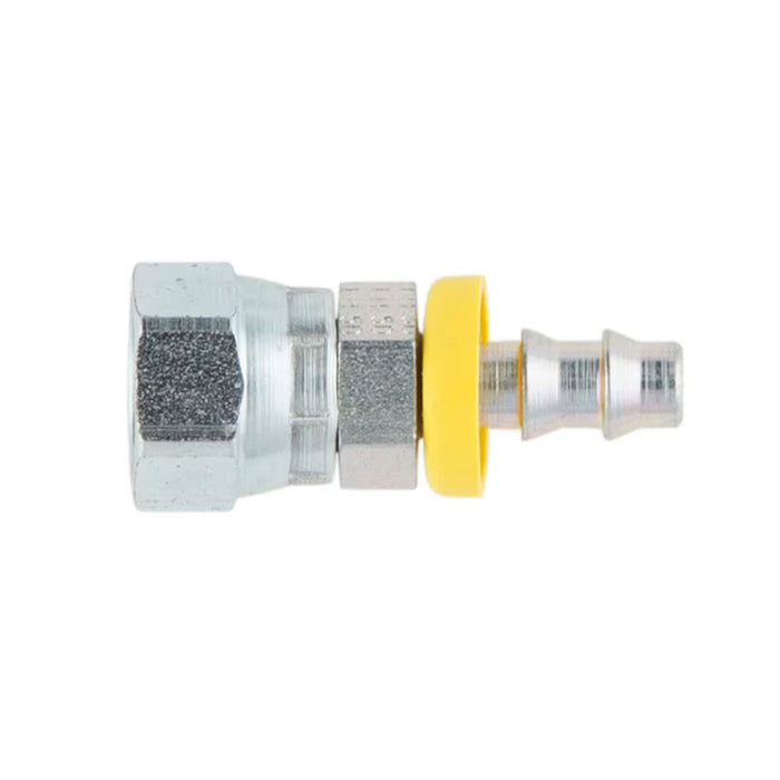 Conector Recto Corto Parker 3JC82-12-12 82 Serie Push On Seal-Lok Hembra Giratoria para Manguera -12 3/4 in Acero