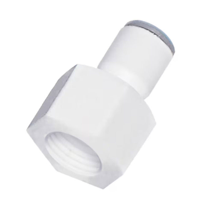Conector Recto Parker Legris 6315 08 17WP2 LIQUIfit Push-In para Tubo 8 mm a BSPT Hembra R 3/8 Polímero Biobasado