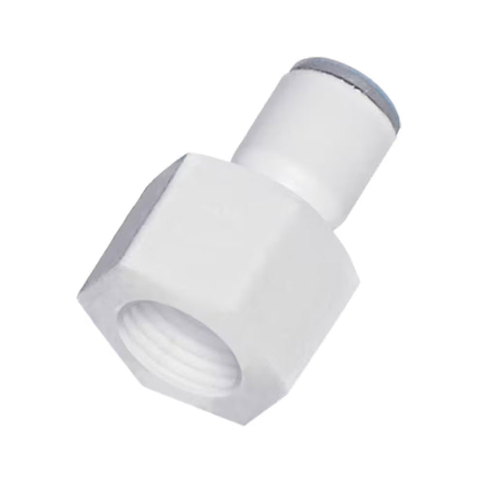 Conector Recto Parker Legris 6325 56 133WP2 LIQUIfit Push-In para Tubo 1/4 in a BSPT Hembra R 1/4 Polímero Biobasado