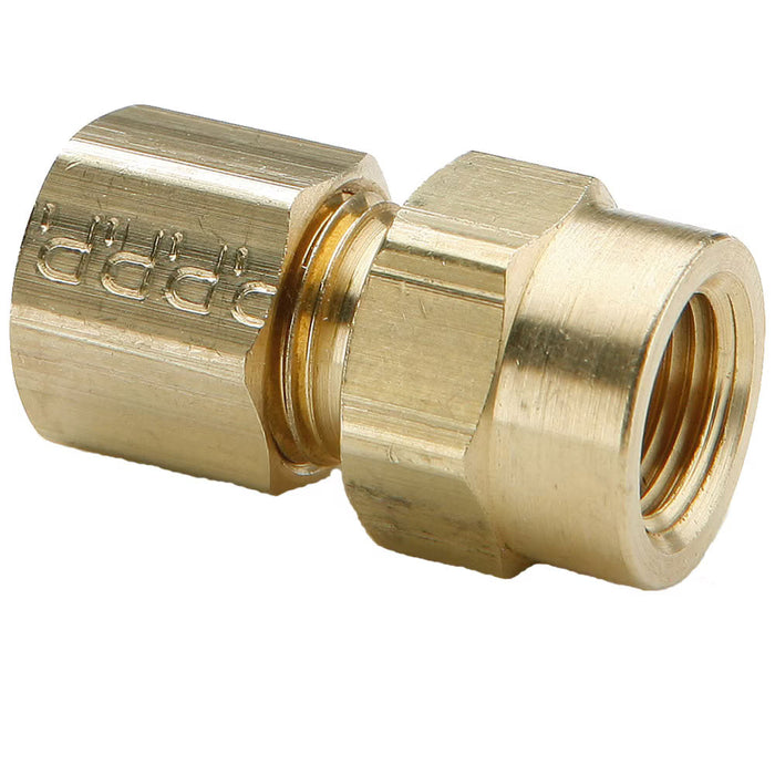 Conector Reductor de Compresión Parker 66C-5-2 de Latón Forjado Tubo de 5/16 in a Rosca Hembra de 1/8 in