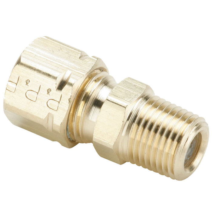 Conector de Compresión a Rosca Parker Compress-Align 68CA-6-2 de Latón Tubo de 3/8 in a NPT Macho de 1/8 in
