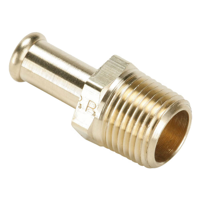 Conector de Púas con Talón a Rosca Parker 68HB-12-8 de Latón para Manguera de 3/4 in a NPT Macho de 1/2 in