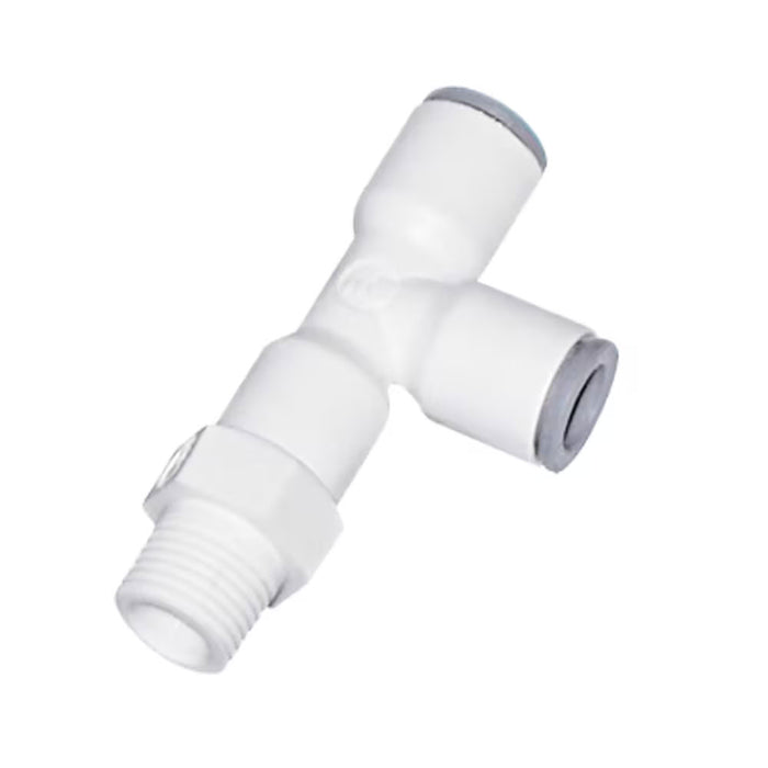 Conector en T LIQUIfit Legris 6503 62 18WP2 para tubo de 1/2 in con salida NPTF