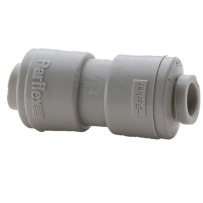 Conector recto TrueSeal Parker A8UC8-MG de acetal para tubo de 1/2 in