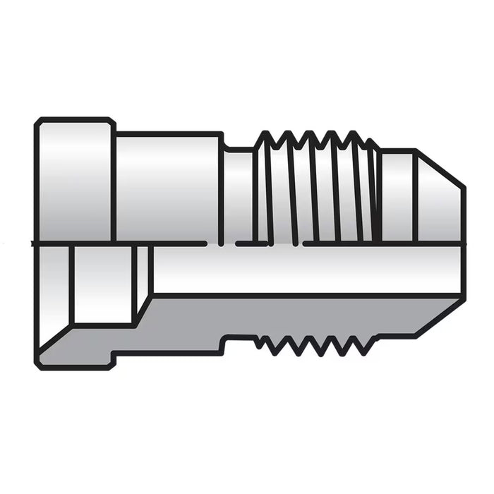 Conector reductor Triple-Lok Parker 8-4 TRTX-SS de acero inoxidable de 1/2 in a 1/4 in