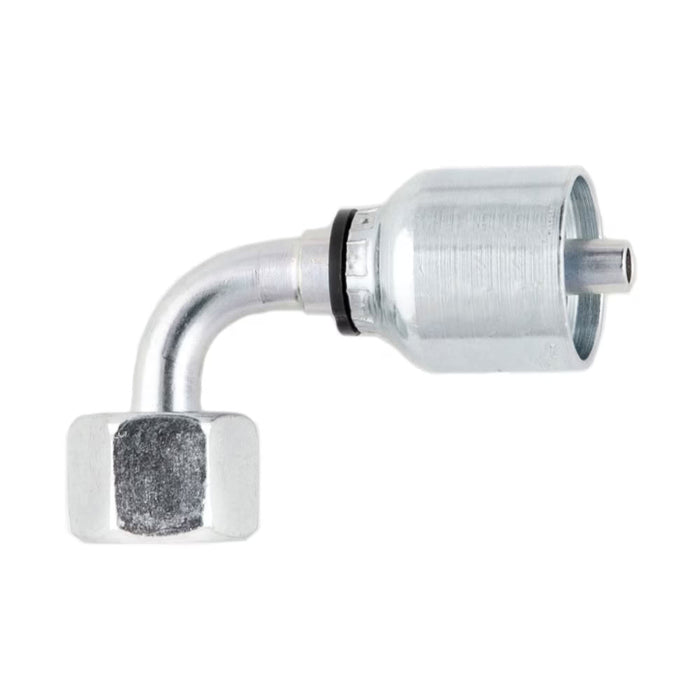 Conexión Crimpable Codo 90° Parker 1B243-12-12 Serie 43 Hembra BSPP Swivel 60° Cono a Rosca BSPP de 3/4 in