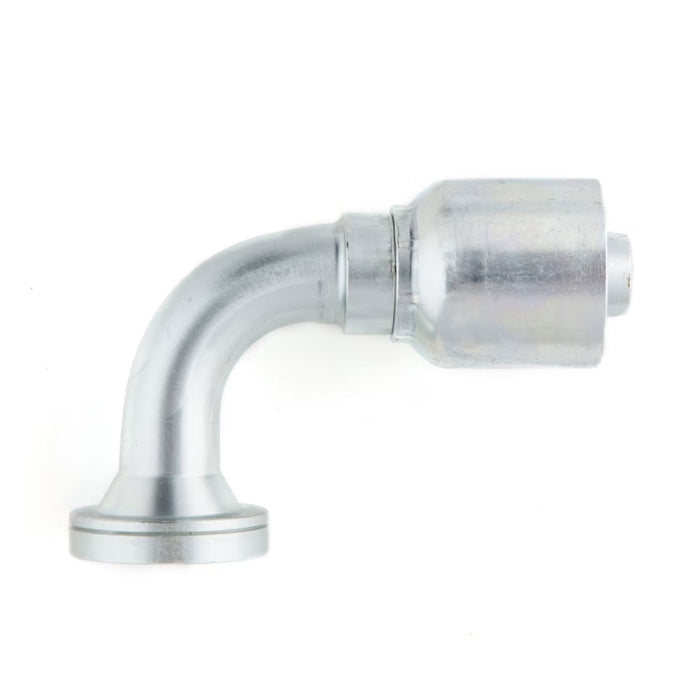 Conexión Crimpable Codo 90° con Flange SAE Code 62 Parker 16N77-20-16 Serie 77 de 1-1/4 in a 1 in