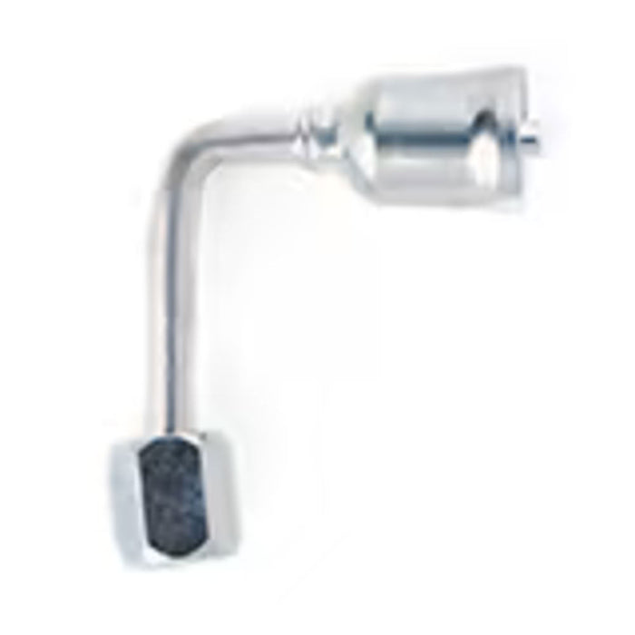 Conexión Hidráulica Crimp Parker 14126-6-6 Codo 90° Caída Larga Manguera de 3/8 in JIC Giratorio