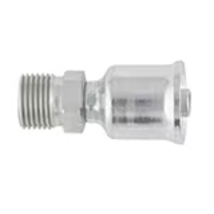 Conexión Hidráulica Crimpable Parker 15G26-10-12 Serie 26 Recta Macho Tube-O Rígido Manguera de 5/8 in a Puerto de 3/4 in Acero