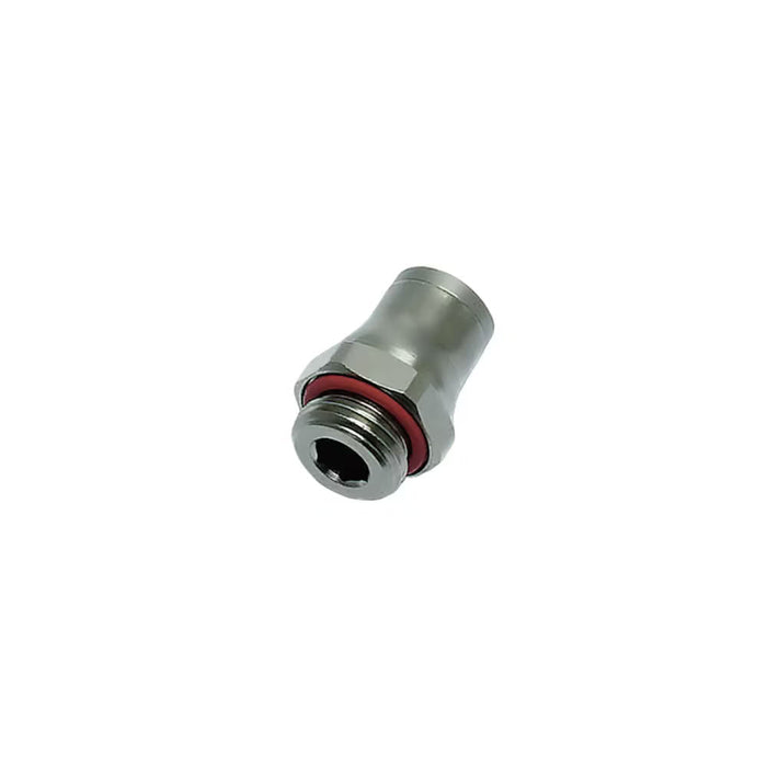 Conexión Neumática Push In Parker Legris 3601 04 13 Latón Niquelado 4 mm a G 1/4 BSPP Macho