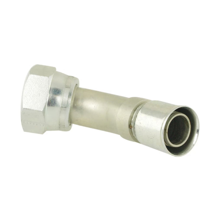 Conexión Permanente Parker 13991N-5-5 Serie 91N Codo 90° Corto JIC 37° Hembra para PTFE en Acero