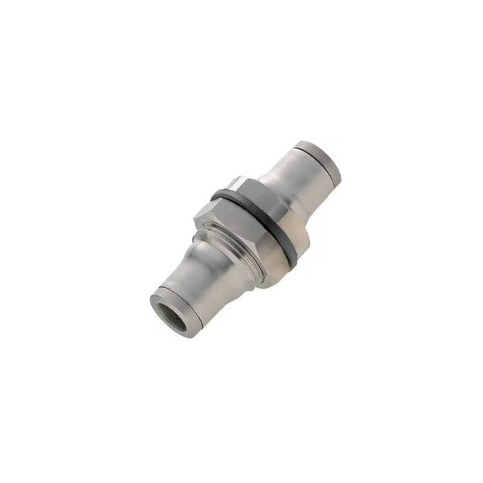 Conexión Recta Bulkhead Parker 3816 12 00 LF 3800 Push-to-Connect Acero Inoxidable 316L para Tubo 12 mm