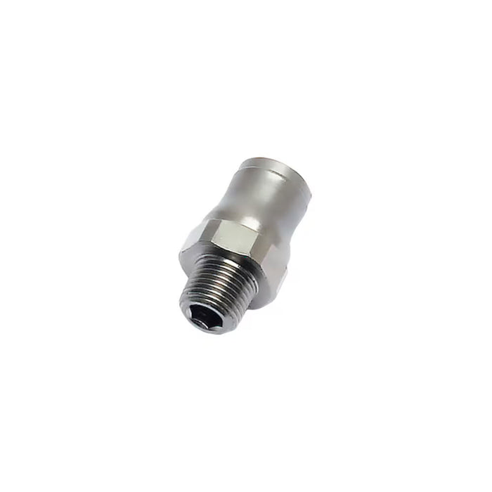 Conexión Recta Parker 3675 08 17 Push In 8 mm a 3/8 in BSPT Macho en Latón Niquelado