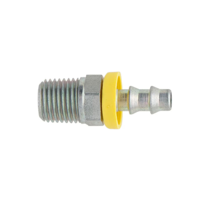 Conexión Recta Push On Parker 30182-8-4B Macho NPTF Rígido de 1/2 in para Manguera de 1/4 in en Latón