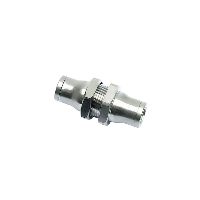 Conexión Recta de Pase Mural Parker 3616 08 00 LF 3600 Push-to-Connect para Tubo de 8 mm en Latón