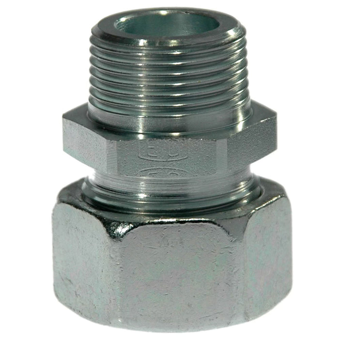 Conexión Stud Parker GE12LR3/8KEGCF Ermeto EO Light 12 mm a R 3/8 BSPT Macho en Acero