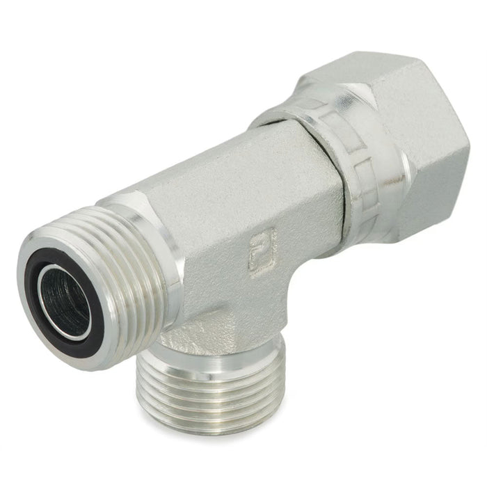 Conexión en Tee Hidraulico Macho Hembra Parker 16 R6LO-S Seal Lok O Ring Face Seal de 1 in en Acero