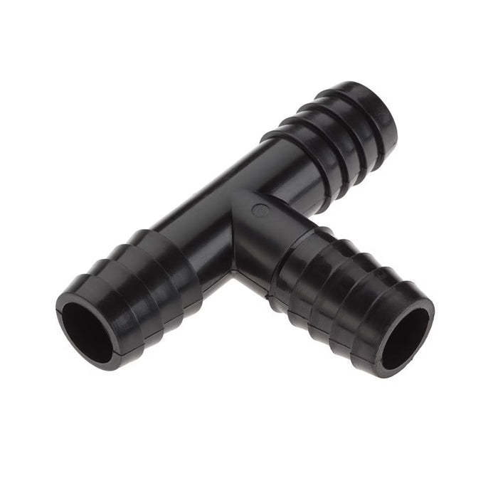 Conexión en Tee Parker 364HB-6PP Par Barbs de Polipropileno con Tres Barbas de 3/8 in Negro