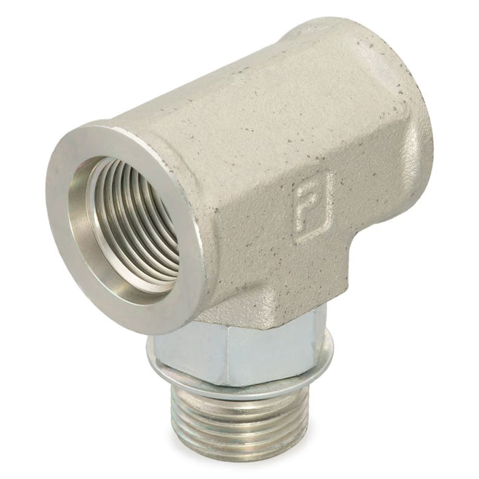 Conexión en Tee Parker 6 G5G5JAO-S para Adaptador de Puerto SAE-ORB Hembra en Acero