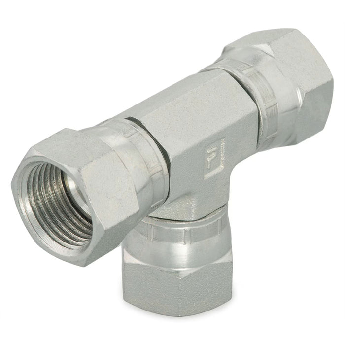 Conexión en Tee Parker 8 JX6-S JIC 37° Hembra Giratoria de 1/2 in en Acero