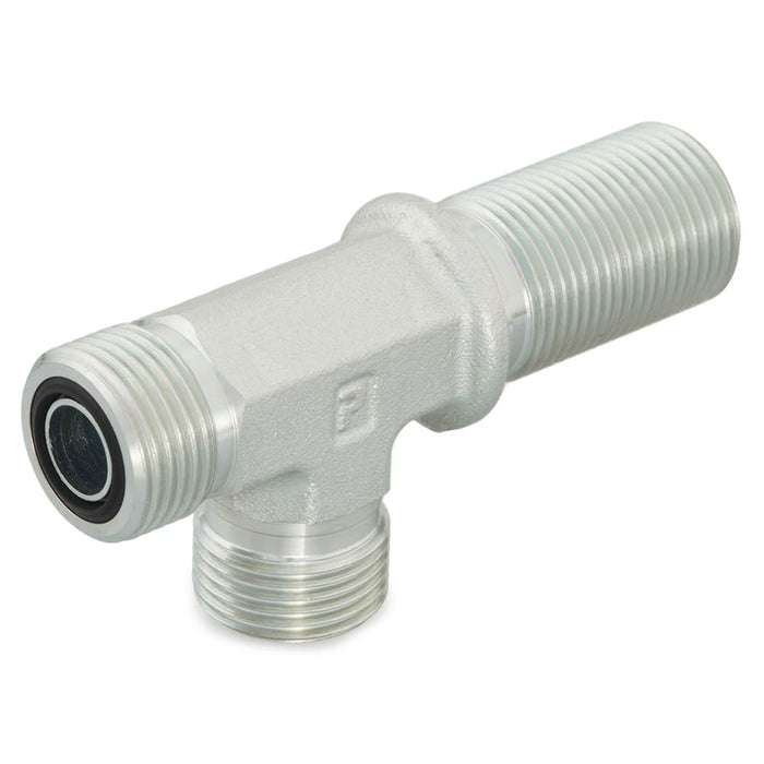 Conexión en Tee Pasamuro Parker 6 WJJLO-S de 3/8 in O-Ring Face Seal en Acero