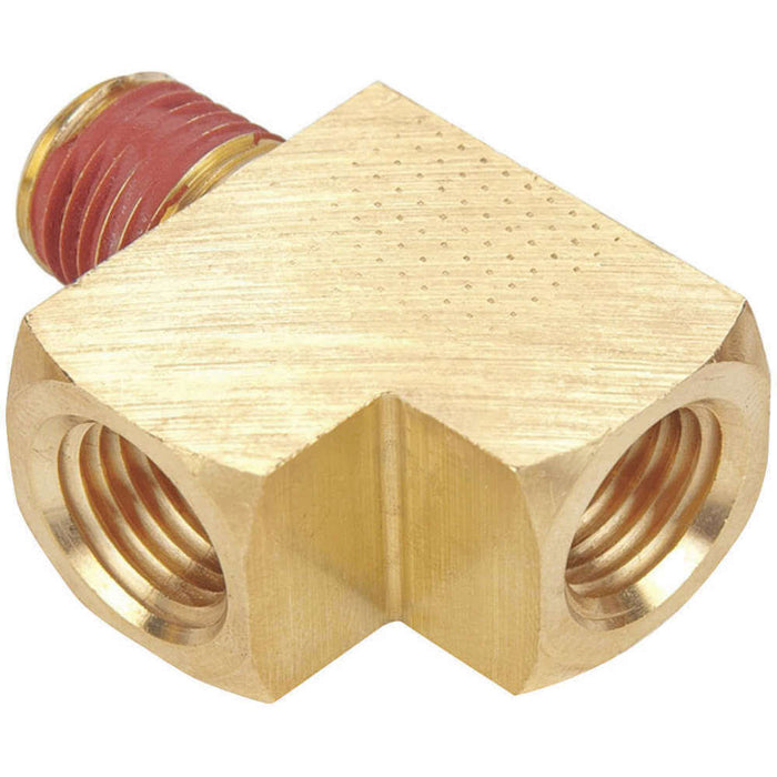 Conexión en Tee de Latón Parker VS2225P-8 NPT Hembra Macho Hembra de 1/2 in con Sellador Vibra Seal