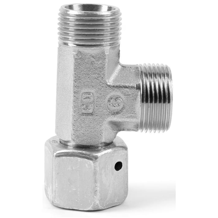 Conexión en Tee de Paso Ermeto Parker EL22LOMD71 Serie EO Light para Tubo 22 mm en Acero Inoxidable