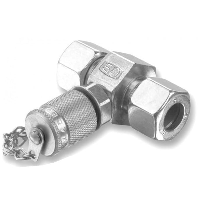 Conexión en Tee de Unión Parker GMA3/12SCF con Punto de Prueba M16x2 para Sistema Hidráulico