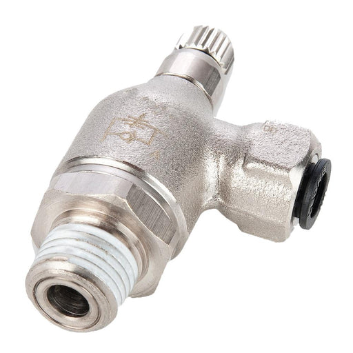 Control Flujo Parker FC705-6-4 — 3/8 Push a 1/4 NPT Laton