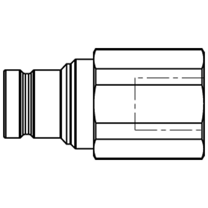 Acoplamiento Parker FEM-752-16FB — ISO 16028