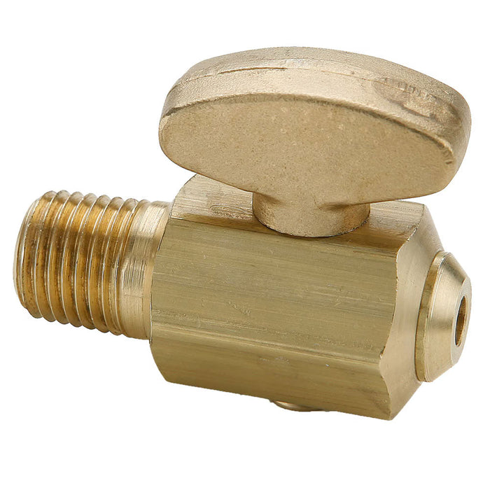 Grifo de Drenaje Parker DCR601-4 de 1/4 in NPT Macho con Manija Elíptica de Latón