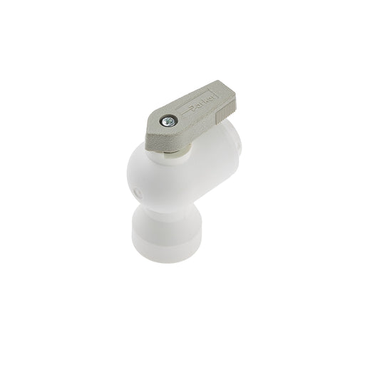 Valvula Codo Parker LFPP4VFE2 — 1/4" 90° NPT 1/8" Hembra