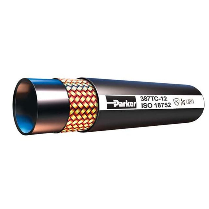 Manguera Hidráulica Parker GlobalCore 387-4-RL de 1/4 in para Aceite y Petróleo
