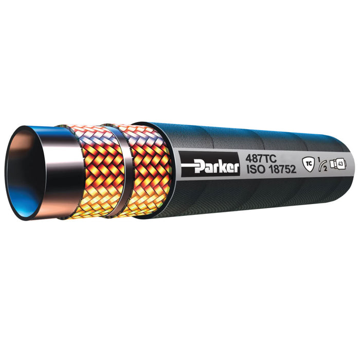 Manguera Hidráulica Parker GlobalCore 487TC-20 de 1-1/4 in 4000 psi Cubierta Resitente al Desgaste