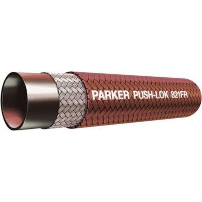 Manguera Multipropósito con Cubierta Ignífuga Parker 821FR-4-BRN-RL de 1/4 in