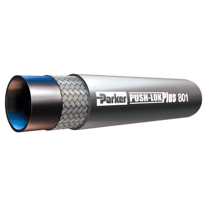 Manguera Parker Push Lok Plus Multipropósito 801-6-GRA-RL de 300 psi de 3/8 in