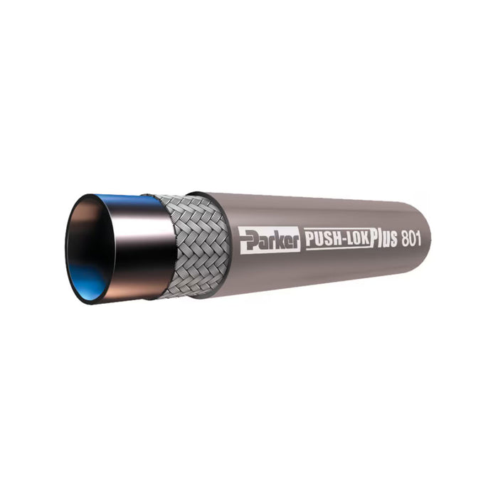Manguera Push-Lok Plus Parker 801PLUS-12-GRA-RL de 3/4 in gris para uso múltiple