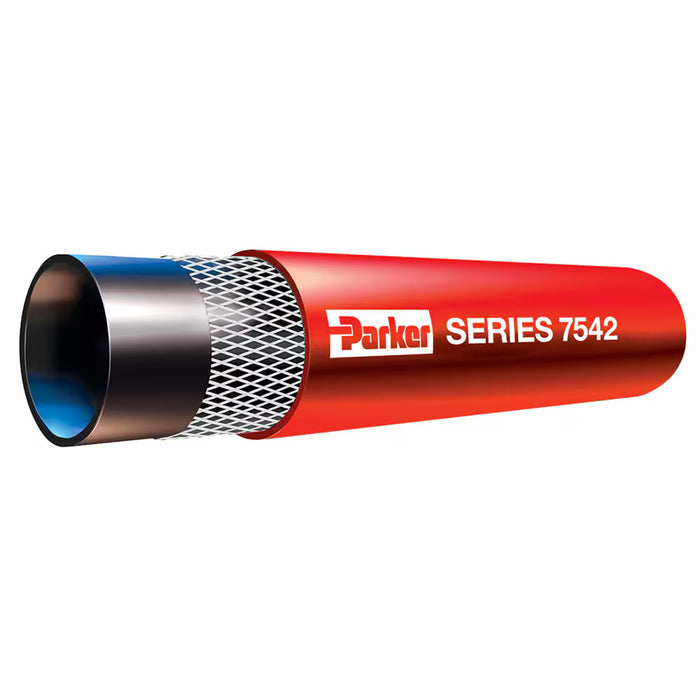 Manguera de Descarga de Agua Plana Parker 7542-6001 GULLY WASHER de 6 in Roja
